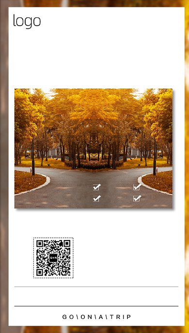 旅游景点手机海报背景