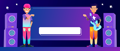 歌舞社团公众号首图背景