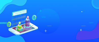 5G网络宣传蓝色科技感新媒体配图背景