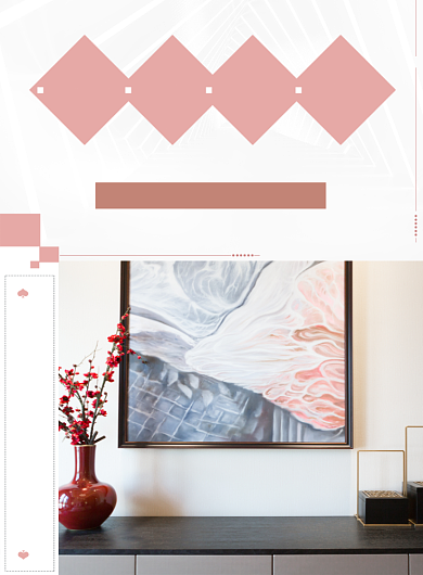 简约创意家居私人订制展览宣传海报背景