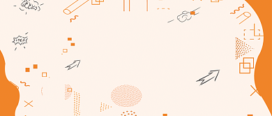 黄色线条社团招新微信首图背景