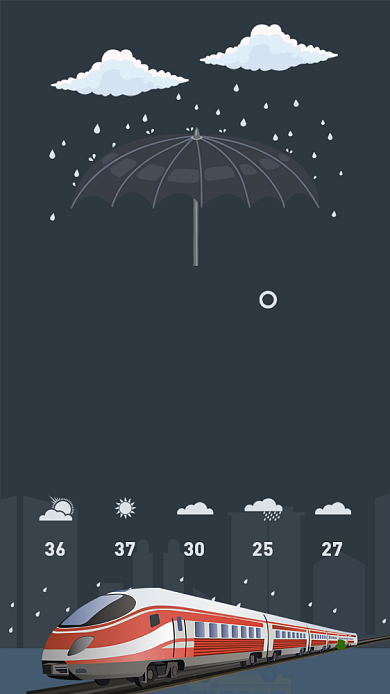 天气手机海报背景