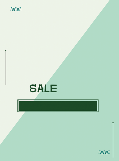 清新夏季促销宣传单背景