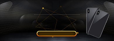 深色调双十二手机狂欢促销banner背景