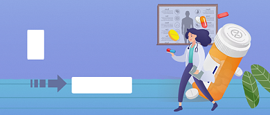 医生白大褂插画公众号首图背景