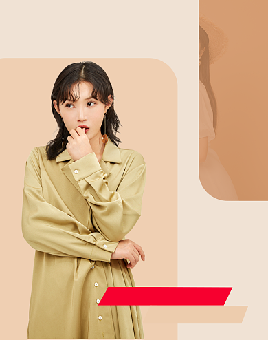 简约风格淘抢购女装促销电商海报背景