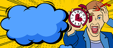 新年倒计时啦迎接新的开始手绘手机首图背景