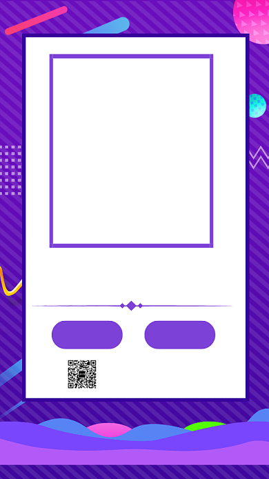 简约紫色秋季新品促销手机海报背景