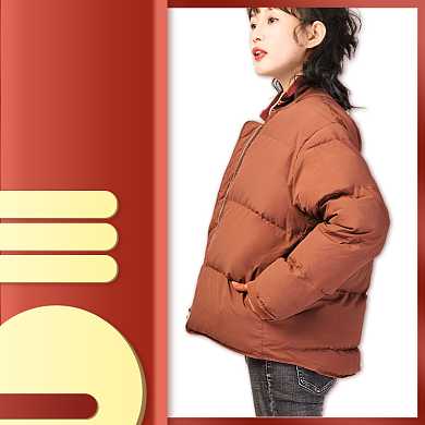 季末清仓羽绒服节日促销主图直通车背景