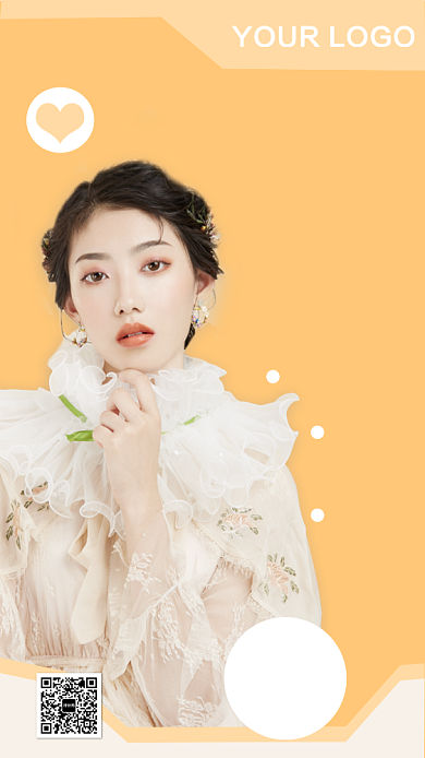 美妆视频在线教学手机海报背景