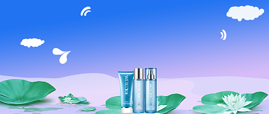 清爽清新夏日荷花美妆美容促销宣传广告微信公众号素材图片背景