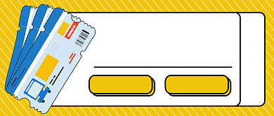 扁平车票抢购公众号首图背景