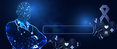 预防艾滋共同参与卡通手绘手机首图背景