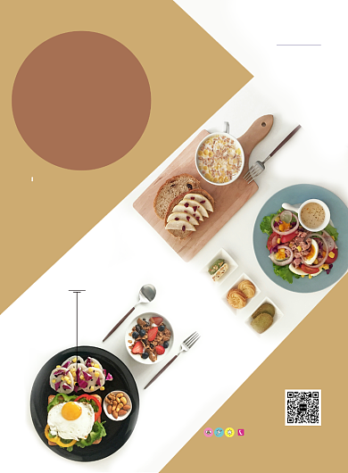 现代简约大气餐饮美食宣传促销印刷海报背景