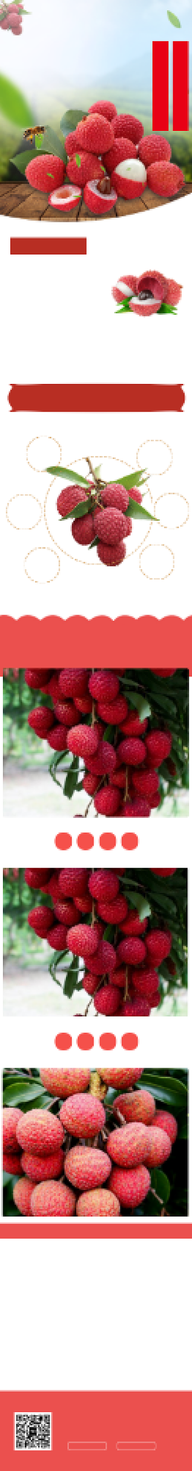 粉色调荔枝水果电商淘宝详情页背景