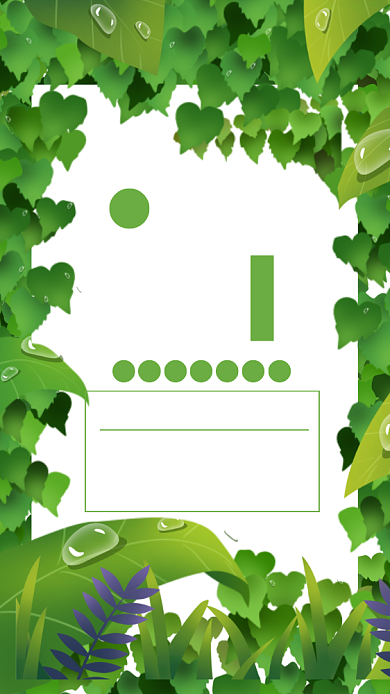 创意绿叶白露二十四节气宣传海报背景