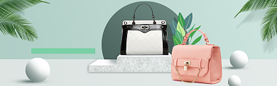 简约箱包商品淘宝banner背景