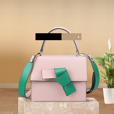 时尚潮流女包粉色淘宝直通车图片背景