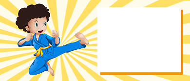 跆拳道从幼儿抓起学习公众号首图背景