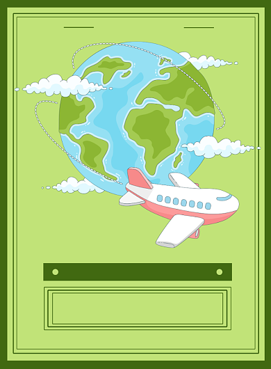 绿色世界环境日创意公益印刷海报背景