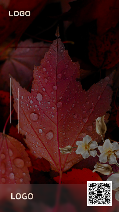 简约创意夏至手机海报背景