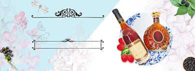 进口葡萄酒电商banner背景