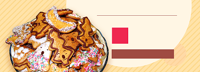 饼干淘宝电商banner图背景