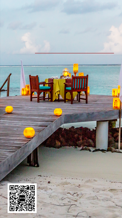 马尔代夫团购优惠旅游海报背景