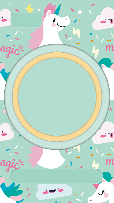 卡通可爱风儿童生日邀请函背景