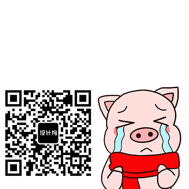 扎心了老铁简约手绘猪新媒体二维码背景