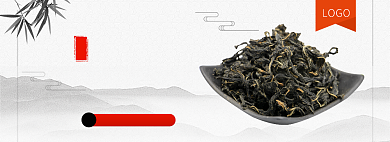 茶香浓郁秋茶banner背景