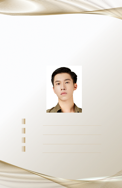 创意高档金色丝绸工作证背景