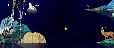 高档文雅新中式自然别墅房地产广告微信公众号素材图片背景