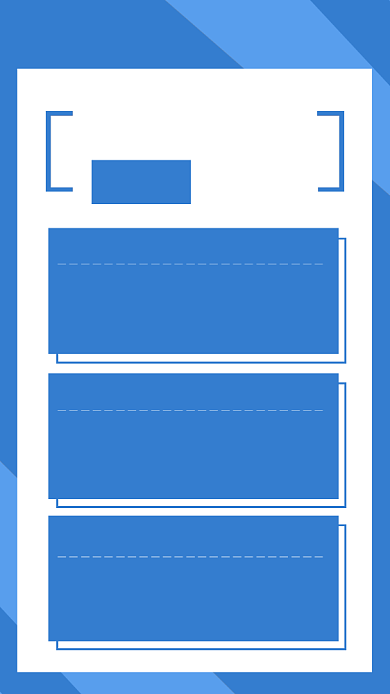 蓝色简约今日保险爆款促销手机海报背景