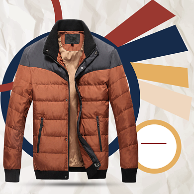 天猫男装羽绒服上新优惠淘宝直通车图片背景
