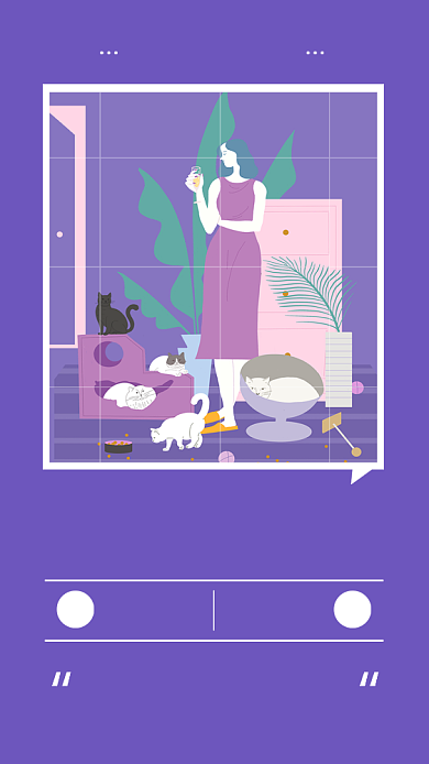 你好九月每日一签日历简约创意手机海报背景