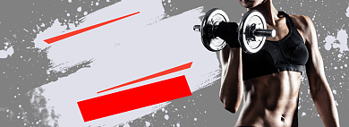 运动户外健身文胸促销海报背景