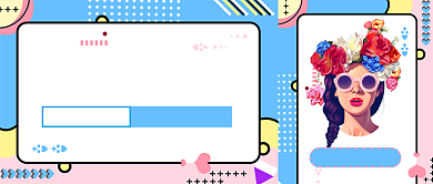 美丽小课堂教育美容护理新媒体配图背景