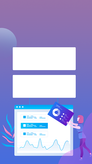 蓝色扁平理财有道金融投资贷款手机海报背景