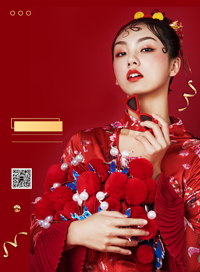 新款服装促销宣传广告印刷海报背景