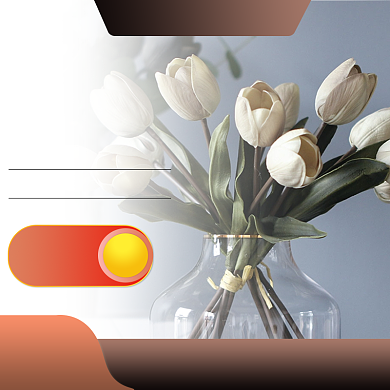 北欧花束花瓶直通车背景