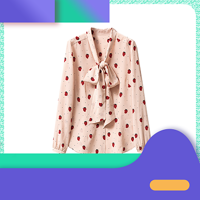 绿色紫色黄色活泼女装打底直通车背景