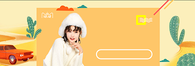 清新双十二女装疯狂购banner背景