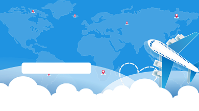 暑期长假旅行手机横图海报背景