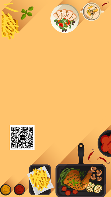 西式快餐手机海报背景