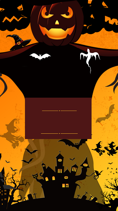疯狂万圣节手机海报背景