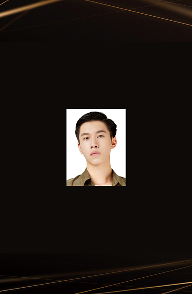 黑金线条创意商务工作证背景