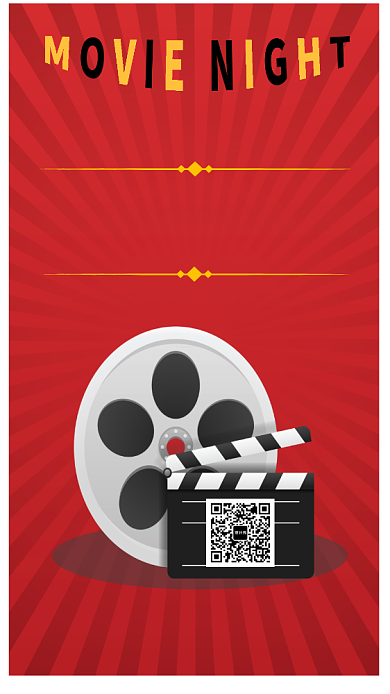 电影之夜手机海报宣传背景
