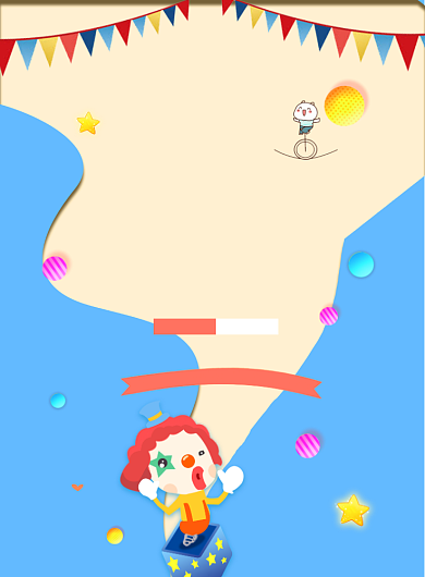 愚人节促销小丑蓝色简约卡通印刷海报背景