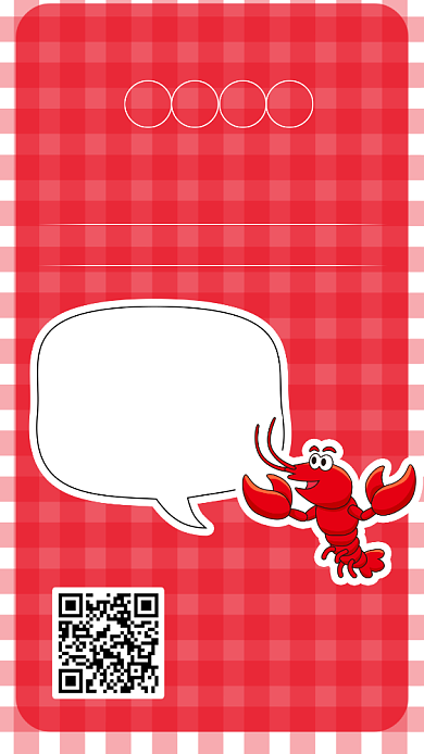 红色小龙虾促销手机海报背景